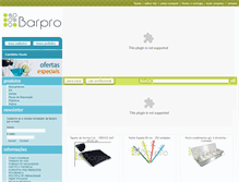 Tablet Screenshot of barpro.com.br